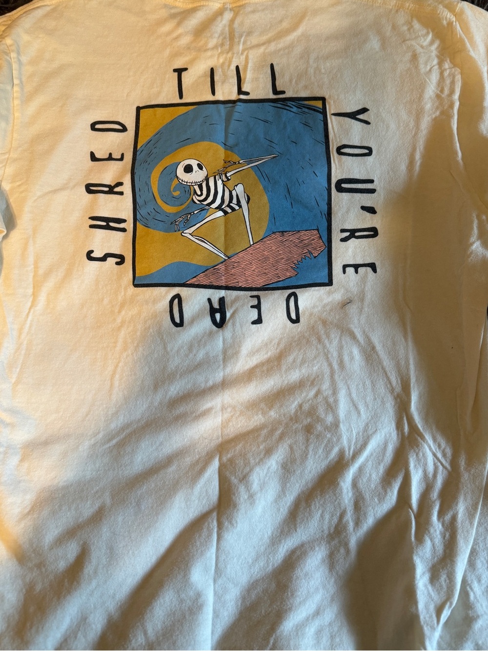 Disney The Nightmare Before Christmas Cream Graphic Tee - Picture 5 of 8